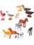 12 Adet Plastik Poultry Hayvanlar Çiftlik Yard Modeli Şekil Çocuklar Oyuncak Domuz Inek Köpek (Yurt Dışından) 1