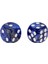 10 Adet 16MM Opak Altı Taraflı Spot Zar Oyunları D6 D & D Rpg Mavi + Gümüş (Yurt Dışından) 3