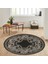 Dijital Baskı Yıkanabilir Kaymaz Taban Yuvarlak Halı RVG7157 1