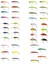 43 Adet Balıkçılık Lures Karışık 6 Farklı Stiller Minnow Krank Baits Swimbait (Yurt Dışından) 2