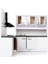 Modern Buzdolabı Lavabo Soba Dolabı Seti Dollhouse Oturma Odası Dekor (Yurt Dışından) 2