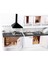 Modern Buzdolabı Lavabo Soba Dolabı Seti Dollhouse Oturma Odası Dekor (Yurt Dışından) 5
