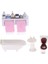 Dollhouse Minyatür Banyo Mobilya Tuvalet Havzası Küvet Kule Raf Seti (Yurt Dışından) 1