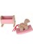 Dollhouse Mobilya Ahşap Ranza Oyuncak Çocuk Yatak Odası Dekoratif Süs (Yurt Dışından) 3