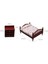 1/12 Ölçekli Dollhouse Minyatür Mini Mobilya Yatak Gece Masa Dıy Süsler Kahverengi Set (Yurt Dışından) 4