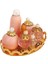 Lüks Minyatür Banyo Parfüm Seti W / Tepsi Için 1/12 Dollhouse Mobilya Pembe (Yurt Dışından) 1