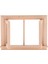 4 Adet 1/12 Dollhouse Minyatür 2 Bölme Pencere Çerçevesi Odası Aksesuarları Boyasız (Yurt Dışından) 3