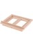 4 Adet 1/12 Dollhouse Minyatür 2 Bölme Pencere Çerçevesi Odası Aksesuarları Boyasız (Yurt Dışından) 5