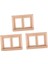 3 Adet 1/12 Dollhouse Minyatür Boyasız 2-Pane Pencere Çerçevesi Dıy Aksesuarları (Yurt Dışından) 1