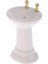 1/12 Dollhouse Seramik Mobilya Banyo Tuvalet Closestool Küvet Lavabo Seti (Yurt Dışından) 3