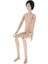 Bjd 24 Eklemli Erkek Bebek Vinil Vücut Peruk Diy 3D Gözlü Beyaz Cilt Siyah (Yurt Dışından) 4