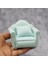 Dollhouse Minyatür 1:12 Ölçekli Yeşil Aşk Koltuk Kanepe Seti (Yurt Dışından) 5
