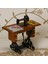 1/12 Ölçekli Vintage Basamaklı Dikiş Makinesi ve Masa Dollhouse Minyatür Aksesuarı (Yurt Dışından) 4
