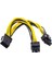 8 Pin Pcıe 12V To Dual 6+2 8 Pin Pcı E Gpu Power Güç Kablosu 30 cm 1