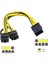 8 Pin Pcıe 12V To Dual 6+2 8 Pin Pcı E Gpu Power Güç Kablosu 30 cm 2