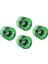 51MM x 70MM 4 Adet Kaykay Tekerlekler Pu Cruiser Longboard Değiştirme Tekerlek Rulman Koruyun Pu Kapak Koruyucu Kavrama - Yeşil 4