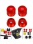 Kaykay Kamyonu Longboard Yedek Burçlar Balık Plakası Durometreler - Kırmızı 95A Longboard 3