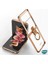 Samsung Galaxy Z Flip 3 Kılıf Ring Loft Clear Gold 2