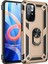 Xiaomi Redmi Note 11T Kılıf Military Ring Holder Gold 1