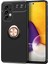 Samsung Galaxy A53 5g Kılıf Kickstand Ring Holder Siyah Rose 1