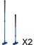2 Adet Çocuk Golf Putter Ayarlanabilir Kulüpler Putter Iki Yönlü Atıcı Eğitim Uygulaması (Yurt Dışından) 1
