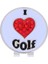 Golf Topu Marker Alaşım Golf Şapkası Klip Ben Golf Desen Seviyorum (Yurt Dışından) 2
