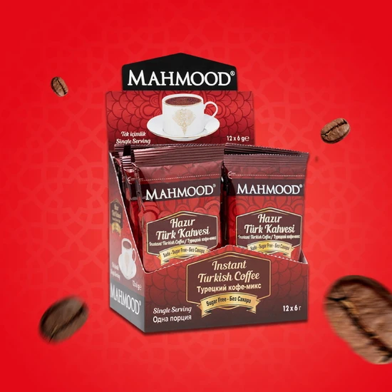 Mahmood Coffee Sade Hazır Türk Kahvesi 12 Adet X 6 gr