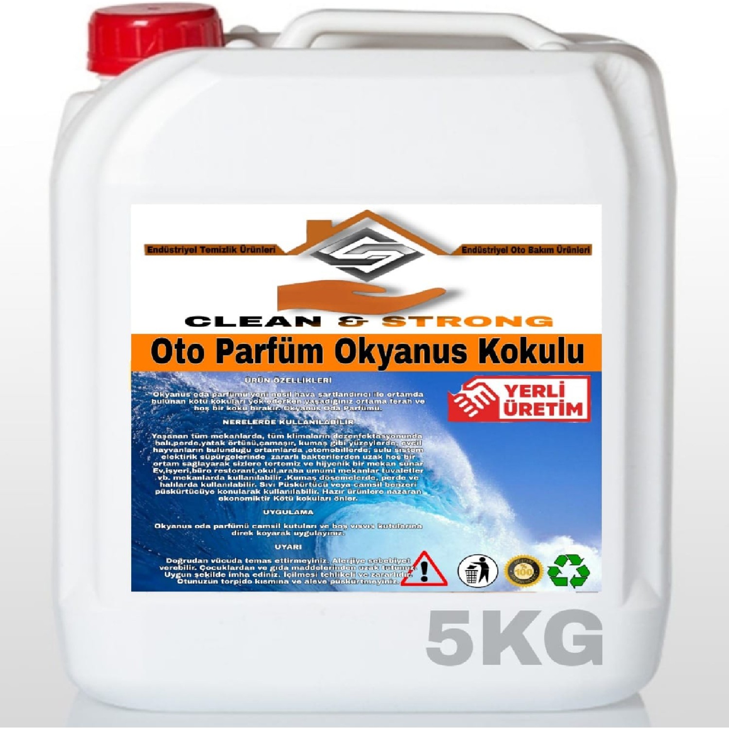 Clean&Strong Oto Parfüm Okyanus Kokusu 5kg Fiyatı