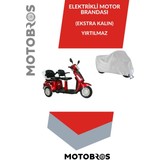 Motobros Elektrikli 3 Tekerli Tekerlekli 2 Kişilik Motor Motosiklet Koruma Brandası 1. Kalite Yırtılmaz.