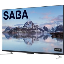 Saba SB50F351 50" 126 Ekran Uydu Alıcılı 4K Ultra HD Android Smart LED TV (Çerçevesiz)