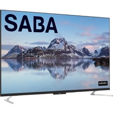 Saba SB55F350 55" 140 Ekran Uydu Alıcılı 4K Ultra HD Android Smart LED TV