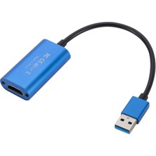 Prettiya USB Video Yakalama Kartı HDMI 1080P 60Hz HDMI Yakalama Cihazı Canlı Akış (Yurt Dışından)