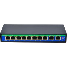 Prettiya 8 + 1 Bağlantı Noktası Poe Switch 802.3AF / Cctv Ip Kamera Için Ethernet Üzerinde Güç (Yurt Dışından)