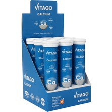 Vitago ProKalsiyum, Vitamin D, Vitamin K2 İçeren 20li Efervesan Tablet - 9lu Kutu
