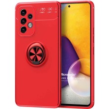Microsonic Samsung Galaxy A53 5g Kılıf Kickstand Ring Holder Kırmızı