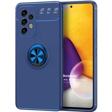 Microsonic Samsung Galaxy A73 5g Kılıf Kickstand Ring Holder Lacivert