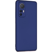 Microsonic Matte Silicone Xiaomi Mi 12 Kılıf Lacivert