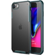 Microsonic Apple iPhone Se 2022 Kılıf Frosted Frame Yeşil