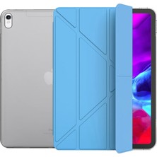 Apple Ipad Pro 12,9 Inç 3 Nesil 2018 Smart Cover Arkası Şeffaf Tablet Kılıfı