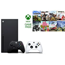 Microsoft RRT-00010 Xbox Series x 1TB SSD Oyun Konsolu Siyah + 1 Kol Beyaz + 1 Yıl Gamepass ( Microsoft Türkiye Garantili )
