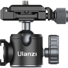 Ulanzi U-80L Arca Side Cold Shoe Ball Head Tripod Başlığı