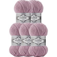 Superlana Maxi 5 Adet Küllü Lila Rengi Örgü Ipi Renk Kodu: 505