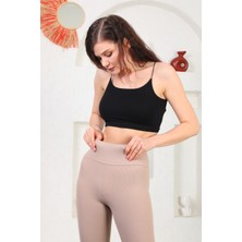 Boutique Depina Seamless Yüksek Bel Günlük Spor Kadın Fitilli Tayt