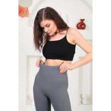 Boutique Depina Seamless Yüksek Bel Günlük Spor Kadın Fitilli Tayt