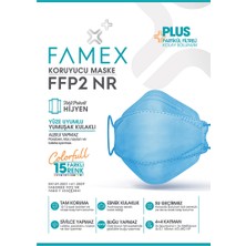 Famex N95 Ffp2 Koruyucu Maske Sarı Renk 10 Adet Tekli Paket Fish Modeli