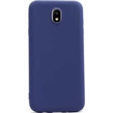 kilifone - Samsung Galaxy J3 Pro - Kılıf Mat Soft Premier Silikon Kapak - Lacivert - T1656
