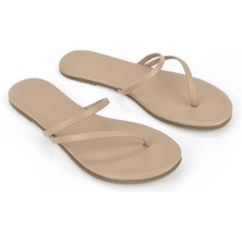 Tkees Tkees, Kadın Terlik 12136 TK4002 Krem