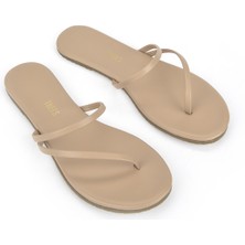 Tkees Tkees, Kadın Terlik 12136 TK4002 Krem