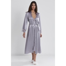 Pierre Cardin 4370 Ikili Saten Gecelik - Sabahlık Takımı