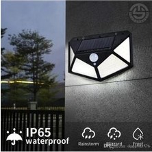 Mega Avm 100 Ledli Güneş Enerjili Bahçe Lambası Solar Hareket Sensörlü Şarj Olabilen